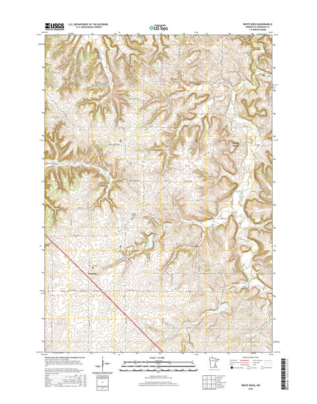 White Rock Minnesota - 24k Topo Map