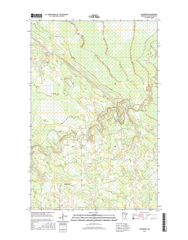 Wildwood Minnesota - 24k Topo Map
