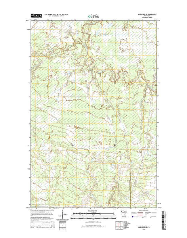 Wildwood NE Minnesota - 24k Topo Map