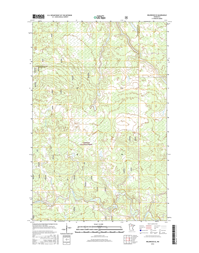 Wildwood SE Minnesota - 24k Topo Map