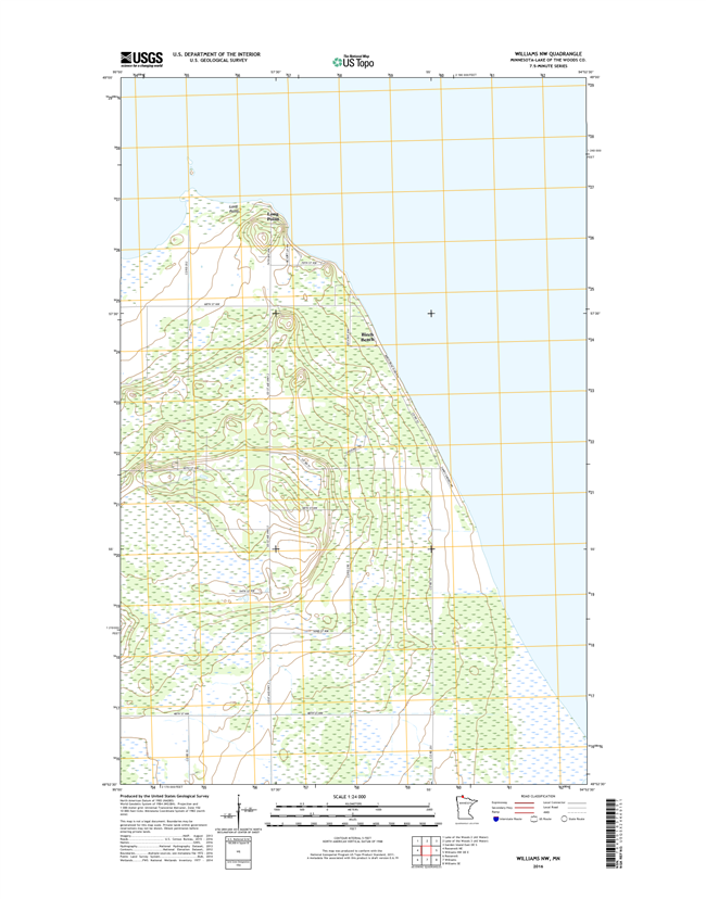 Williams NW Minnesota - 24k Topo Map