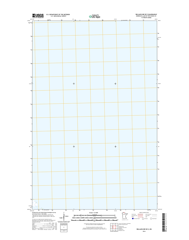 Williams NW OE E Minnesota - 24k Topo Map