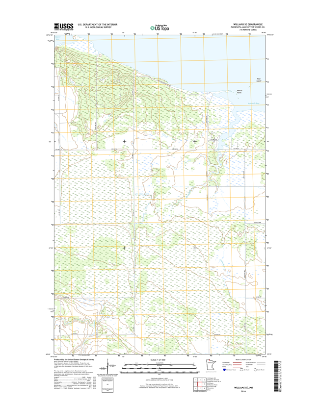 Williams SE Minnesota - 24k Topo Map