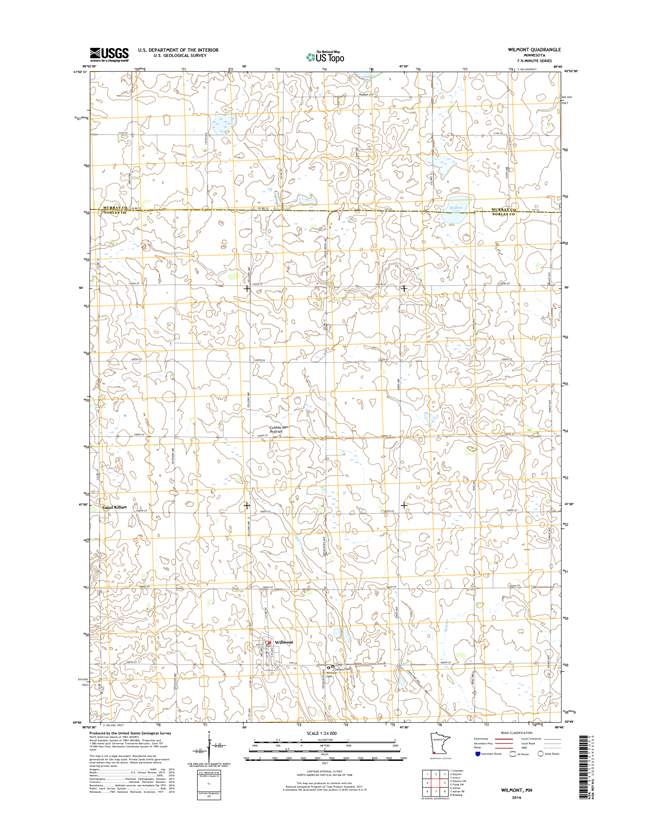 Wilmont Minnesota - 24k Topo Map