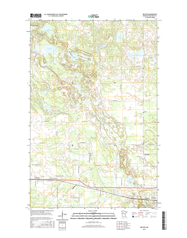 Wilton Minnesota - 24k Topo Map
