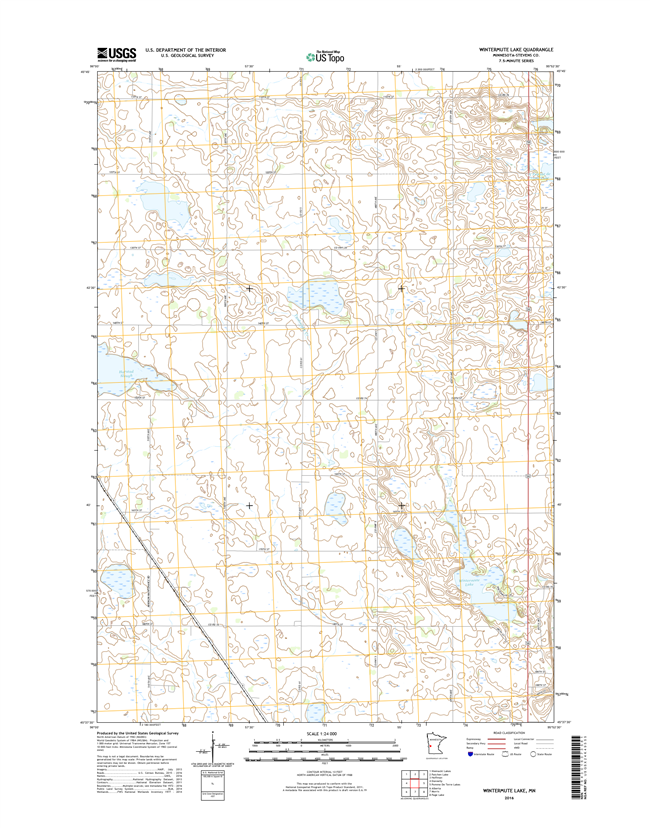 Wintermute Lake Minnesota - 24k Topo Map