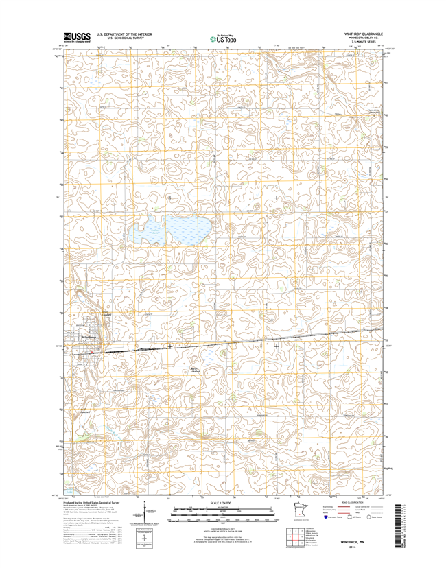 Winthrop Minnesota - 24k Topo Map