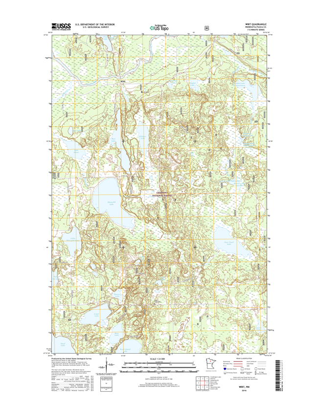Wirt Minnesota - 24k Topo Map