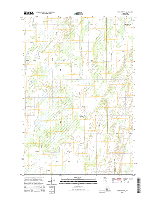 Wrightstown Minnesota - 24k Topo Map