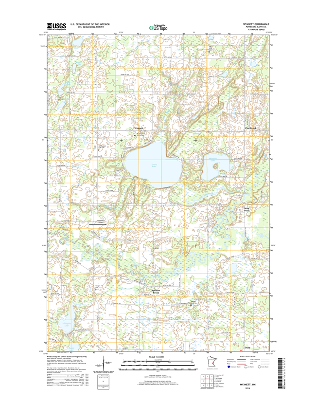 Wyanett Minnesota - 24k Topo Map