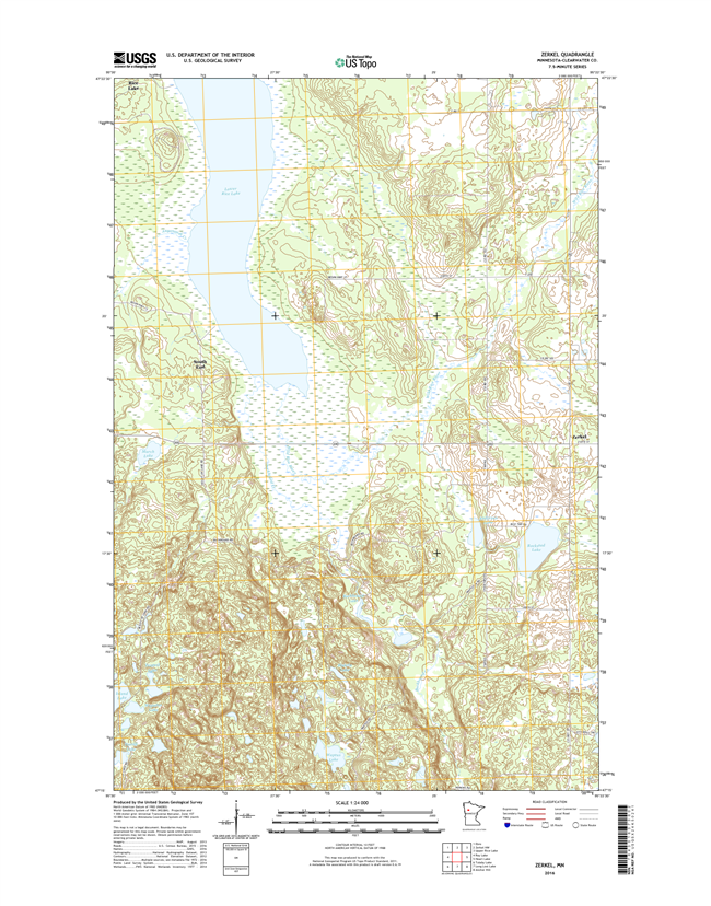 Zerkel Minnesota - 24k Topo Map