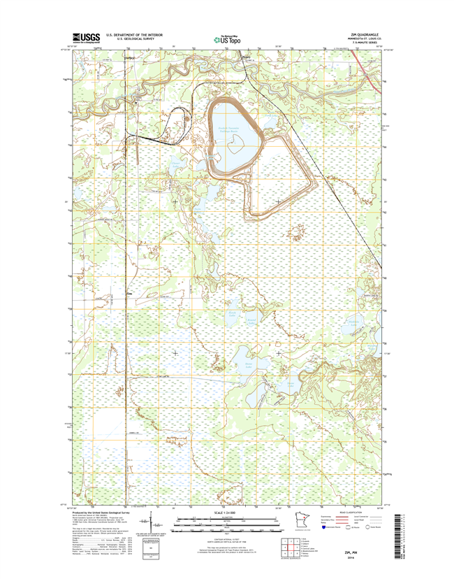 Zim Minnesota - 24k Topo Map