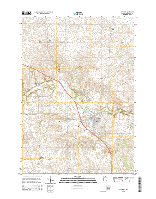 Zumbrota Minnesota - 24k Topo Map