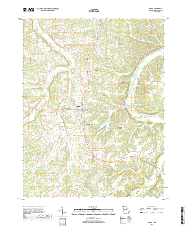 Vienna Missouri - 24k Topo Map