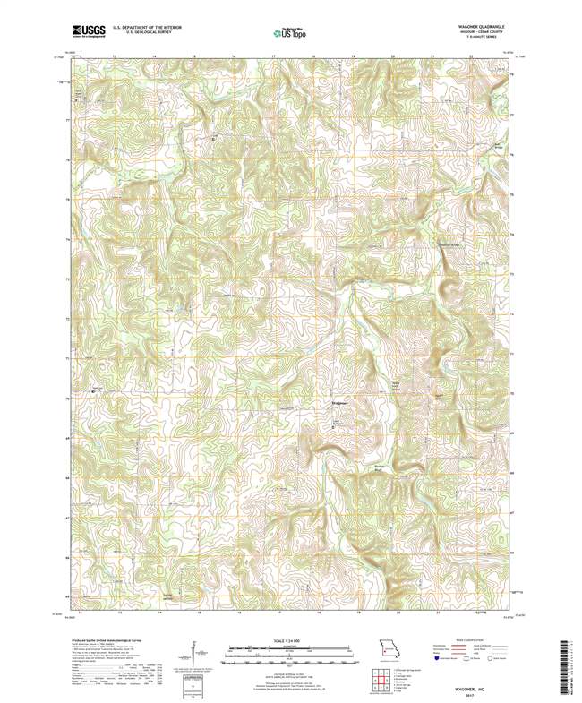 Wagoner Missouri - 24k Topo Map