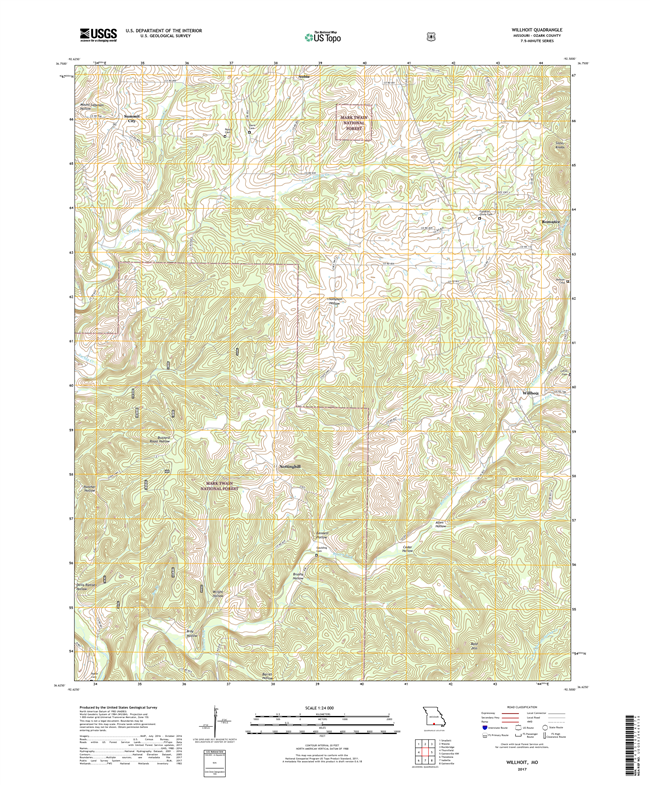 Willhoit Missouri - 24k Topo Map