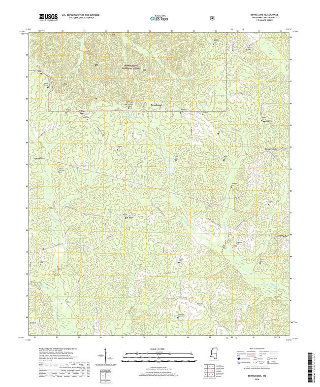 Bewelcome Mississippi - 24k Topo Map