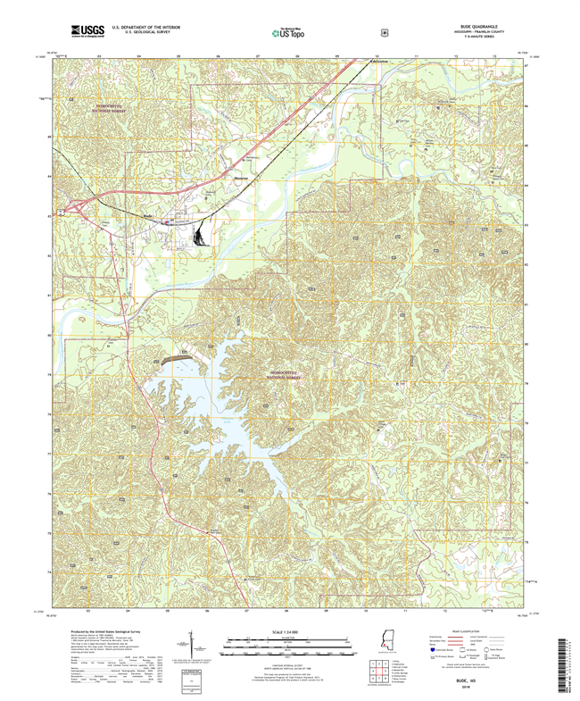 Bude Mississippi - 24k Topo Map