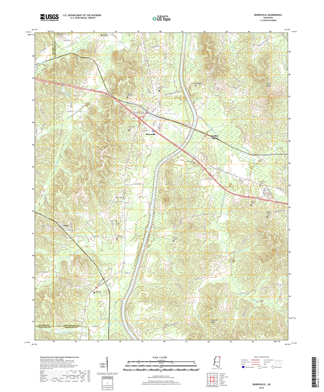 Burnsville Mississippi - 24k Topo Map