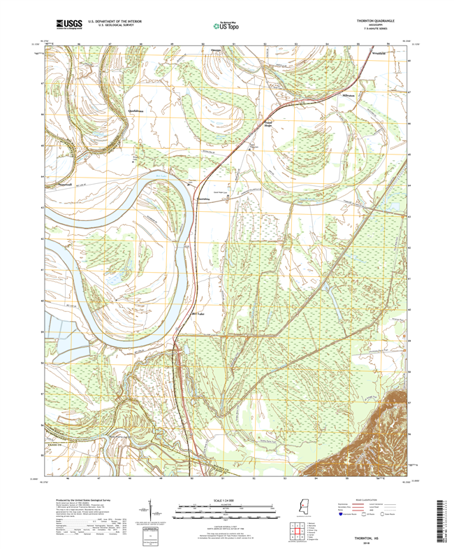 Thornton Mississippi - 24k Topo Map