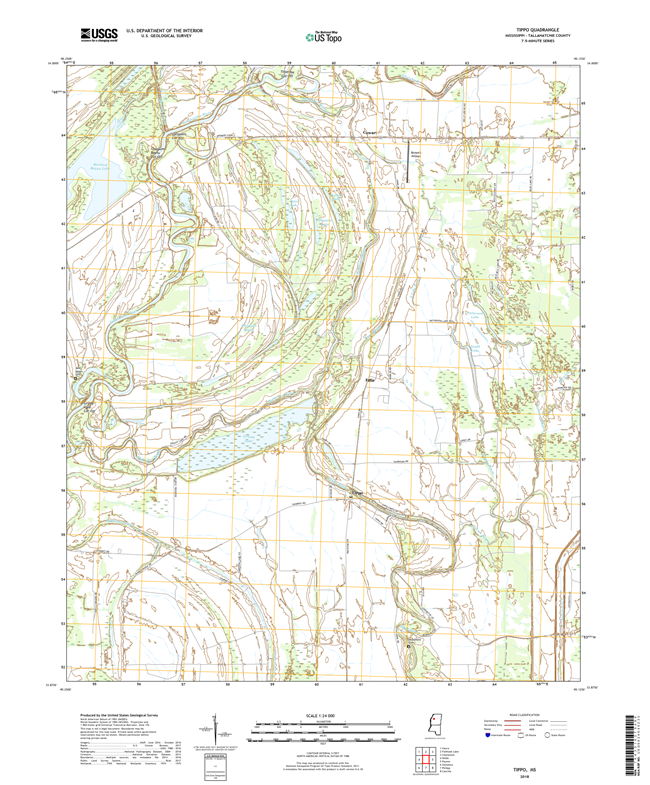 Tippo Mississippi - 24k Topo Map