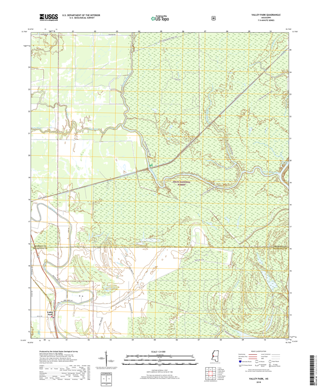 Valley Park Mississippi - 24k Topo Map