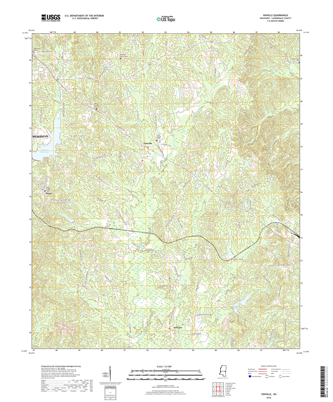 Vimville Mississippi - 24k Topo Map