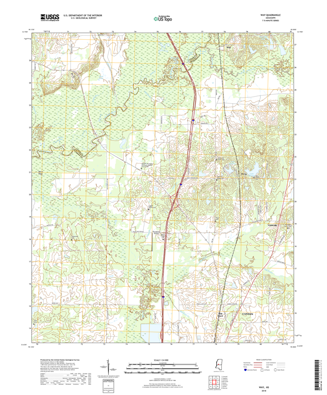 Way Mississippi - 24k Topo Map