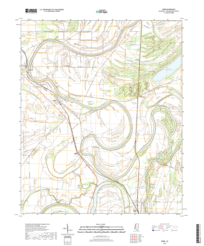 Webb Mississippi - 24k Topo Map