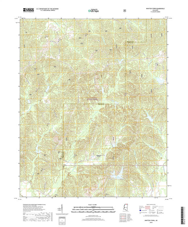 Whitten Town Mississippi - 24k Topo Map