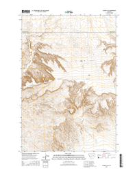 Acorn Flats Montana - 24k Topo Map