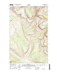 Ahern Pass Montana - 24k Topo Map