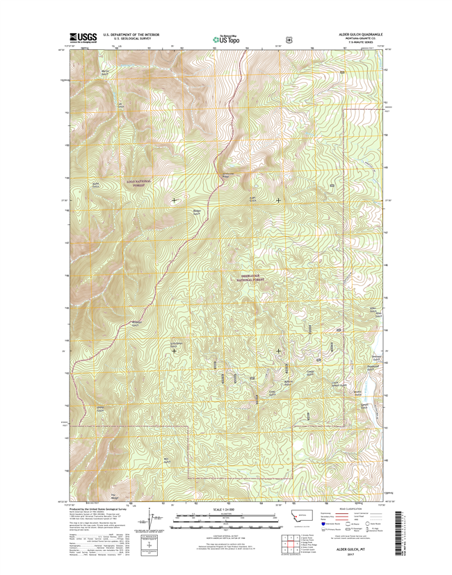 Alder Gulch Montana - 24k Topo Map