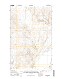 Alkali Coulee Montana - 24k Topo Map