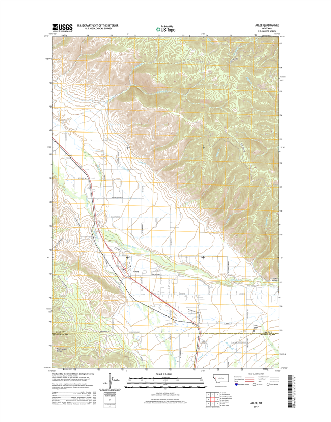 Arlee Montana - 24k Topo Map
