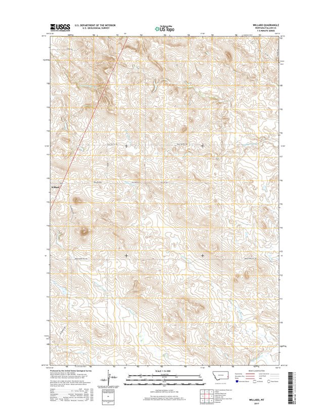Willard Montana - 24k Topo Map