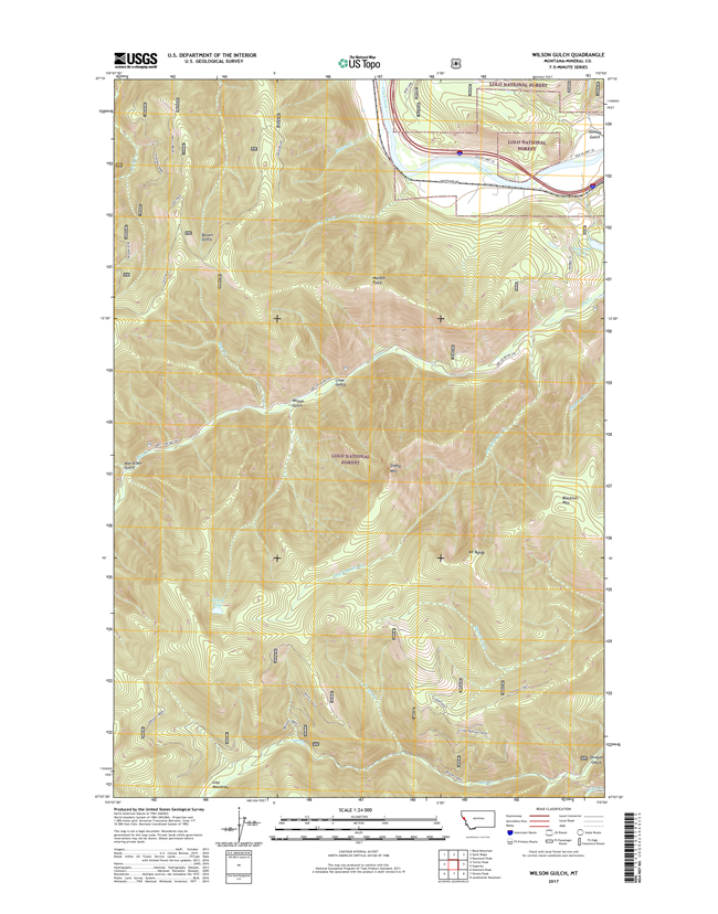 Wilson Gulch Montana - 24k Topo Map