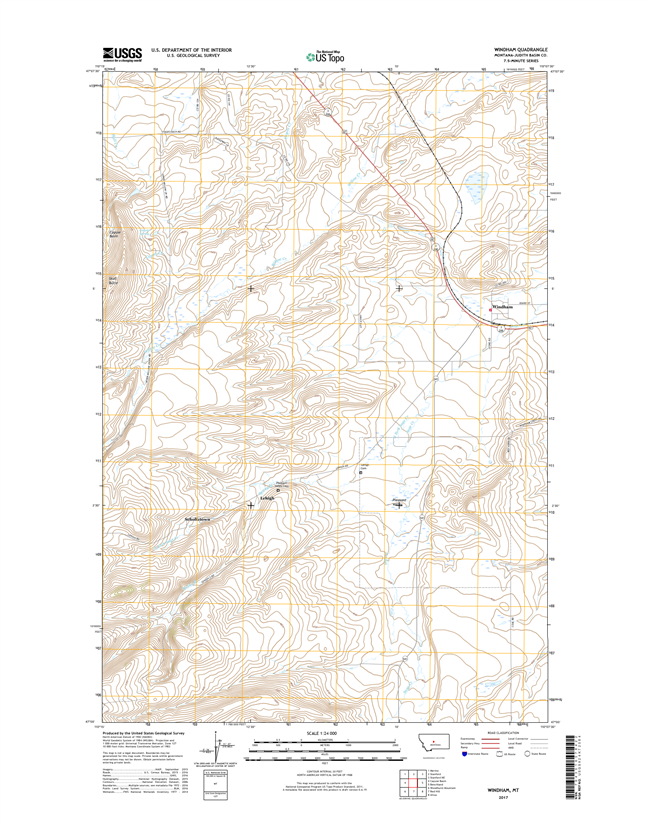 Windham Montana - 24k Topo Map