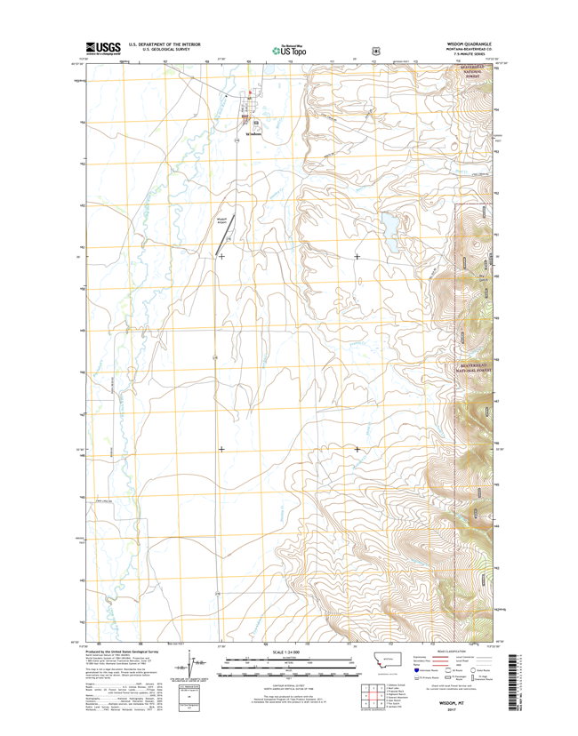 Wisdom Montana - 24k Topo Map