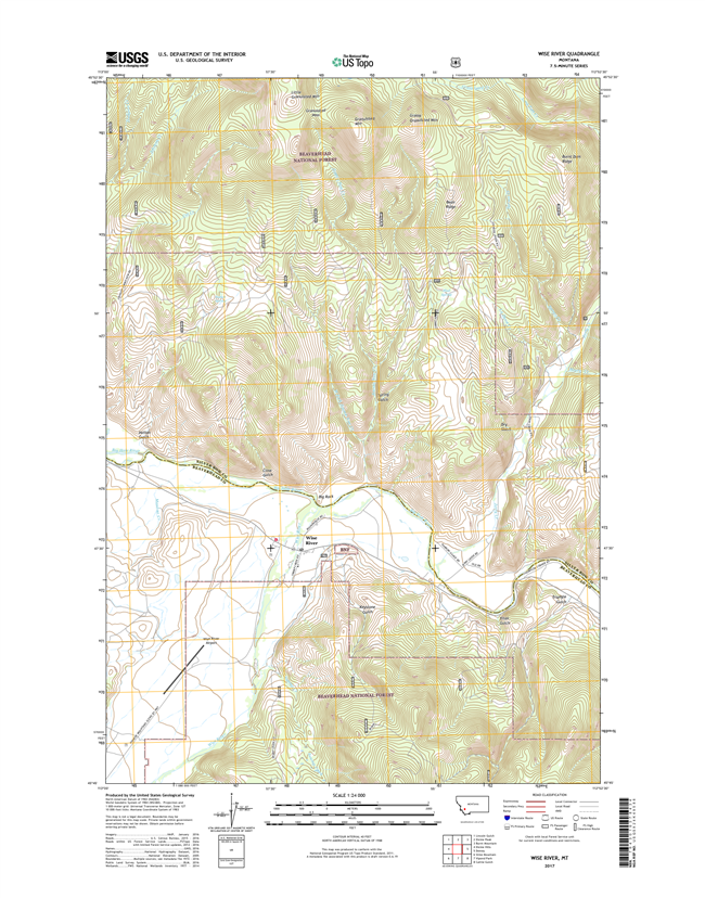 Wise River Montana - 24k Topo Map