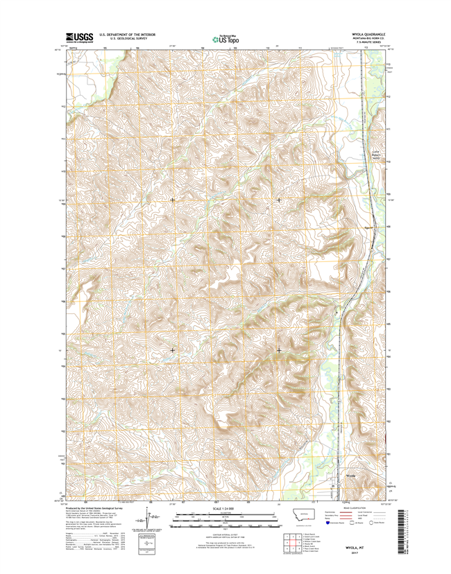 Wyola Montana - 24k Topo Map