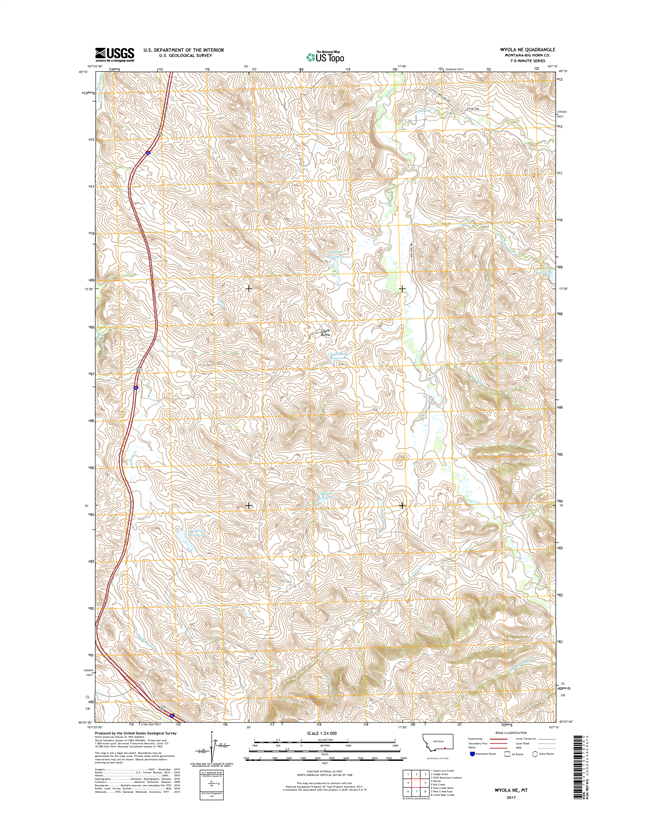 Wyola NE Montana - 24k Topo Map