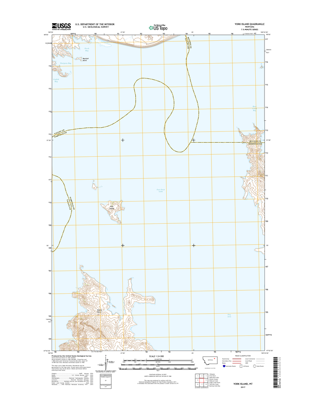 York Island Montana - 24k Topo Map