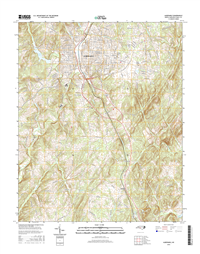 Albemarle North Carolina  - 24k Topo Map