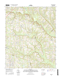 Angier North Carolina  - 24k Topo Map