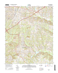 Apex North Carolina  - 24k Topo Map