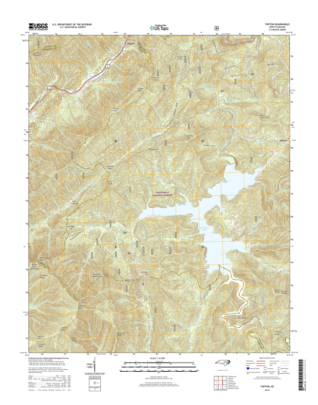 Topton North Carolina  - 24k Topo Map