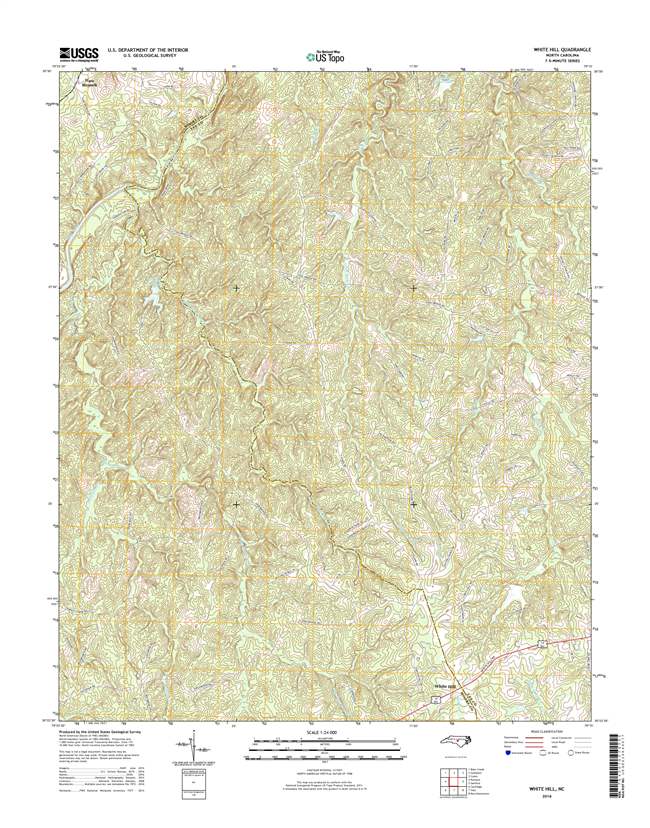 White Hill North Carolina  - 24k Topo Map