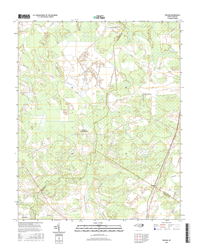 Wilmar North Carolina  - 24k Topo Map
