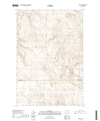 Abbey Hill North Dakota  - 24k Topo Map